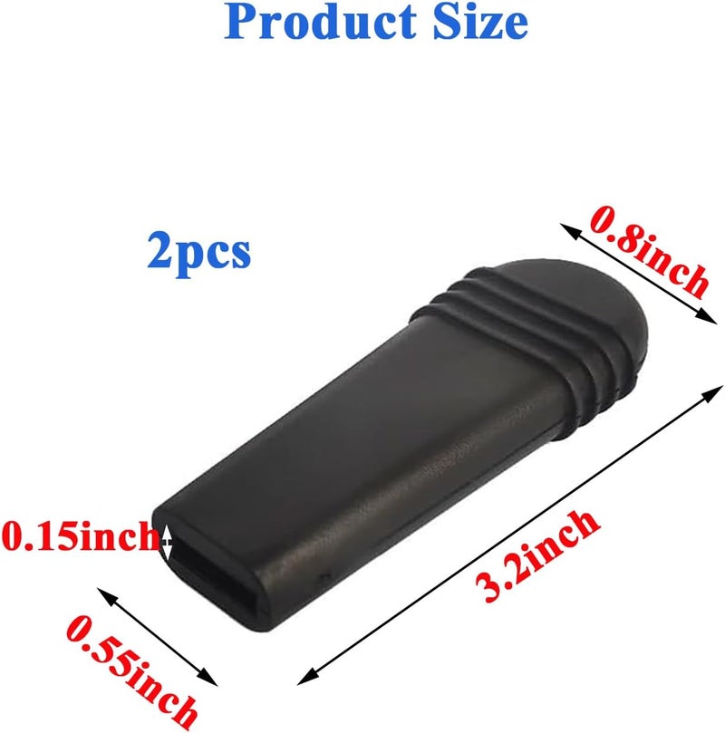 CHYDST 2PCS Replacement of Wheelchair Brake Handle, Brake Grip, Fit 0.55" *0.14" Flat Wheel Lock Grips, Wheelchair Brake Extenders, Replacement Brake Handle Tips, Wheelchair Rollators Walkers Accessories - Image 5